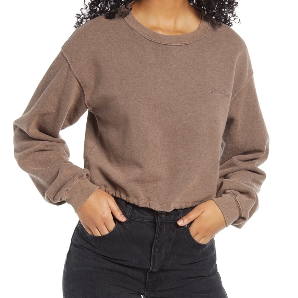 NWT - BDG Urban Outfitters Bubble Sleeve Crop Sweatshirt